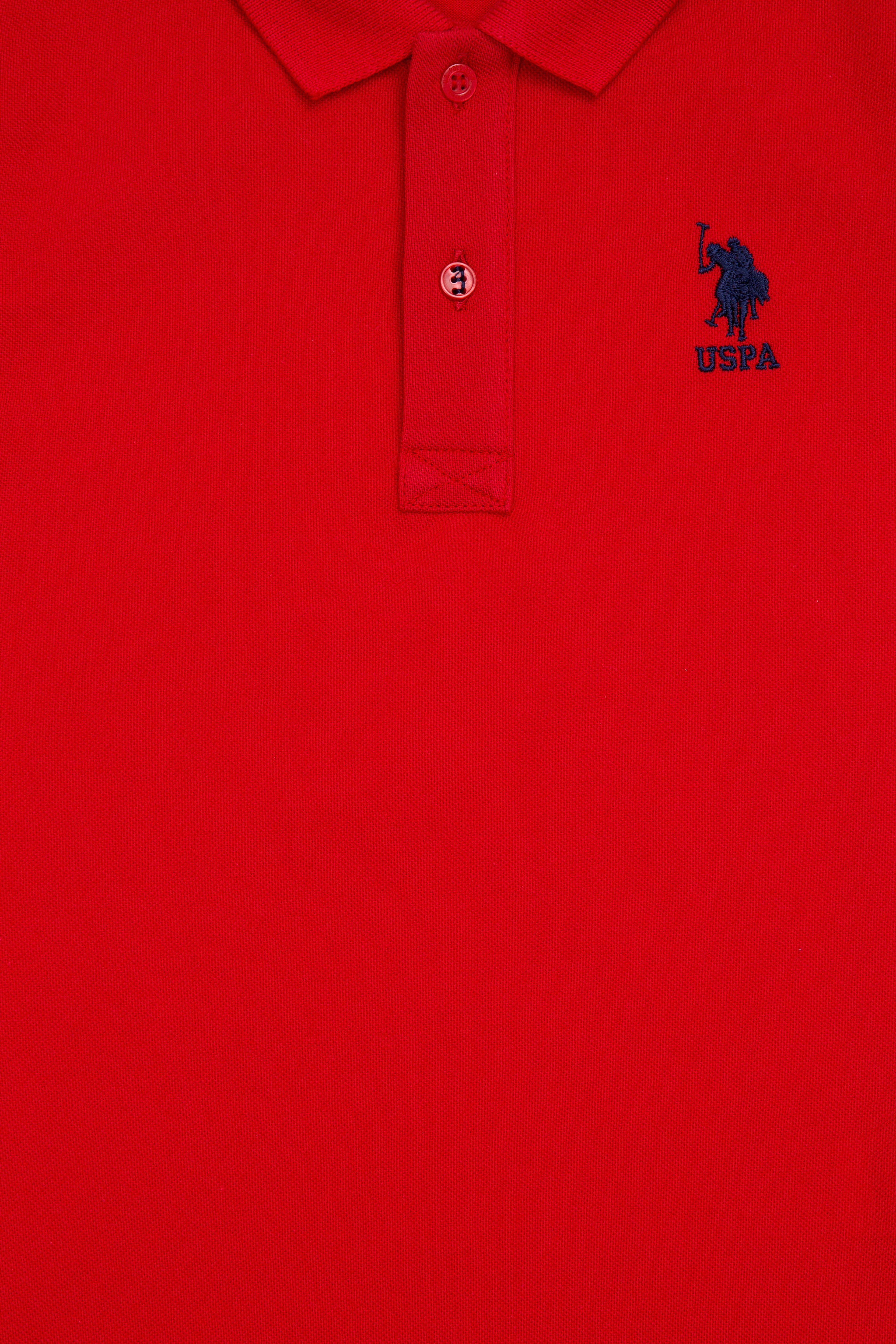 Erkek Bebek Kırmızı Basic Polo Yaka Tişört