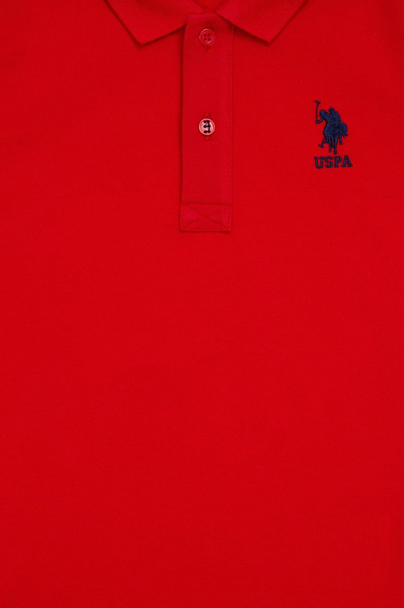 Erkek Bebek Kırmızı Basic Polo Yaka Tişört