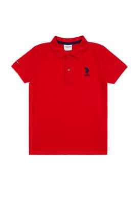 Erkek Bebek Kırmızı Basic Polo Yaka Tişört - 50252176177