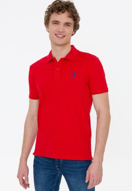 Erkek Kırmızı Polo Yaka Basic T-Shirt - 50250001126