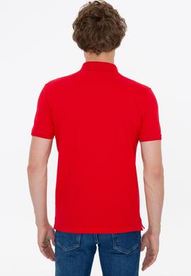 Erkek Kırmızı Polo Yaka Basic T-Shirt - 50250001126