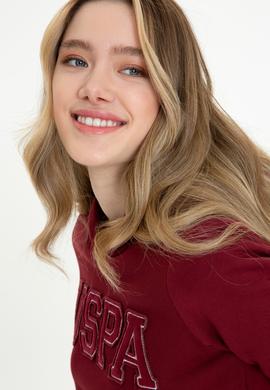 Kadın Bordo Basic Sweatshirt - 50249241083