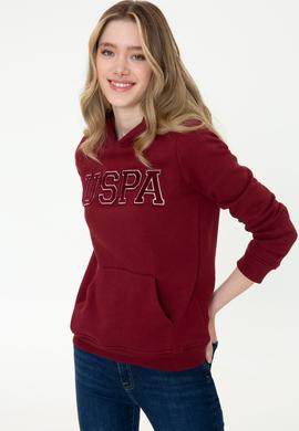Kadın Bordo Basic Sweatshirt - 50249241083