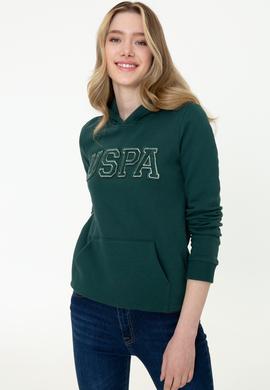 Kadın Koyu Yeşil Basic Sweatshirt - 50249241067