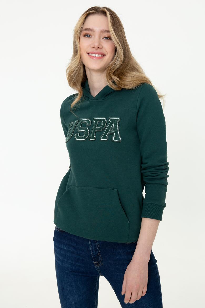 Kadın Koyu Yeşil Basic Sweatshirt - 50249241067