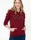 Kadın Bordo Basic Sweatshirt