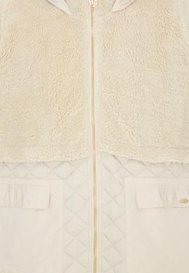 Kadın Krem Peluş Sweatshirt - 50240760008