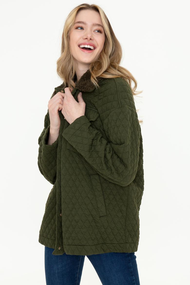 Kadın Haki Sweatshirt - 50240762007