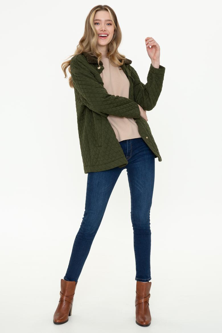 Kadın Haki Sweatshirt - 50240762007