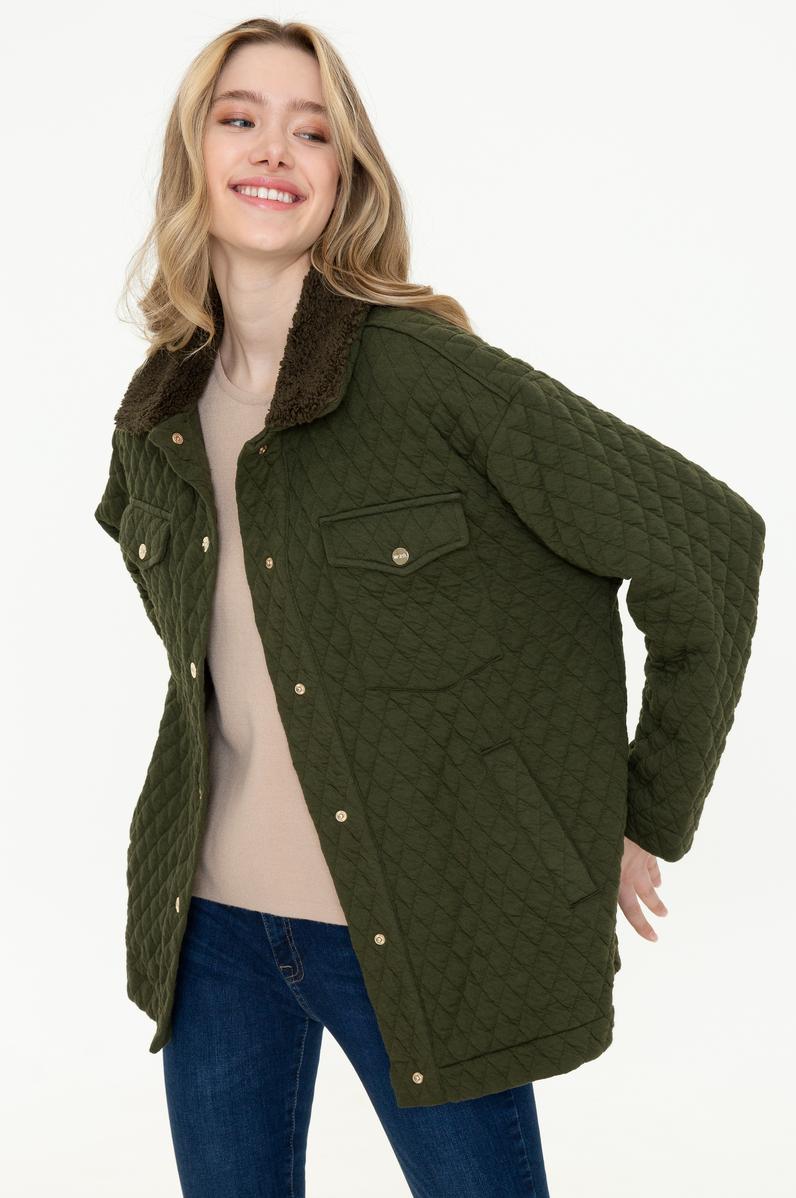Kadın Haki Sweatshirt