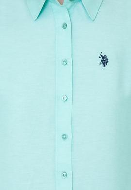 Kadın Mint Uzun Kollu Basic Gömlek - 50253658060