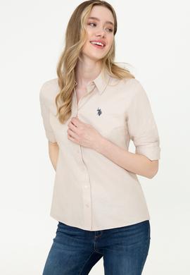 Kadın Camel Uzun Kollu Basic Gömlek - 50253658083