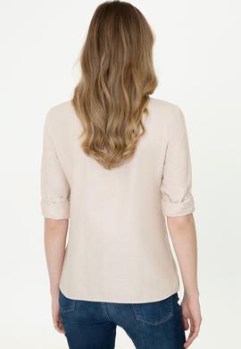 Kadın Camel Uzun Kollu Basic Gömlek - 50253658083