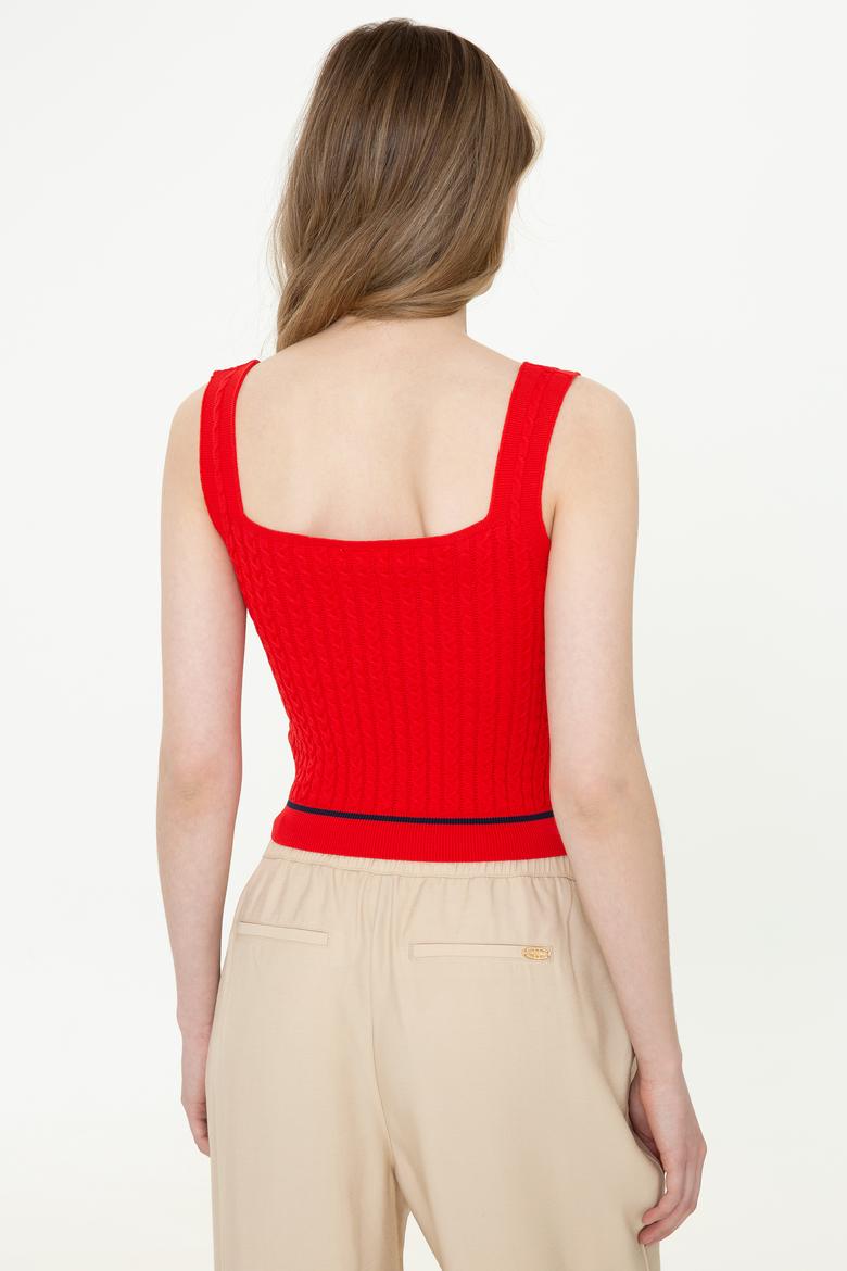 Kadın Kırmızı Kazak - 50254496018