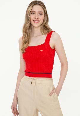 Kadın Kırmızı Kazak - 50254496018