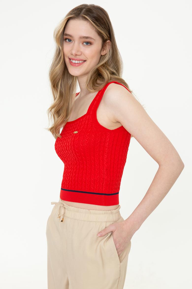 Kadın Kırmızı Kazak - 50254496018