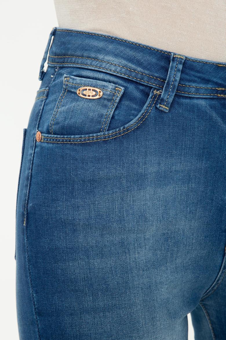 Kadın Mavi Skinny High Waist Fit Jean Pantolon - 50246901004