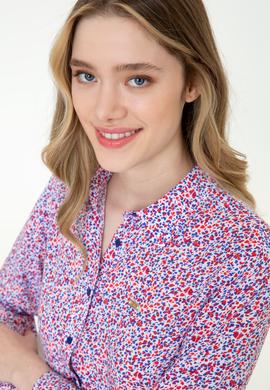 Kadın Kırmızı Uzun Kollu Gömlek - 50247286002