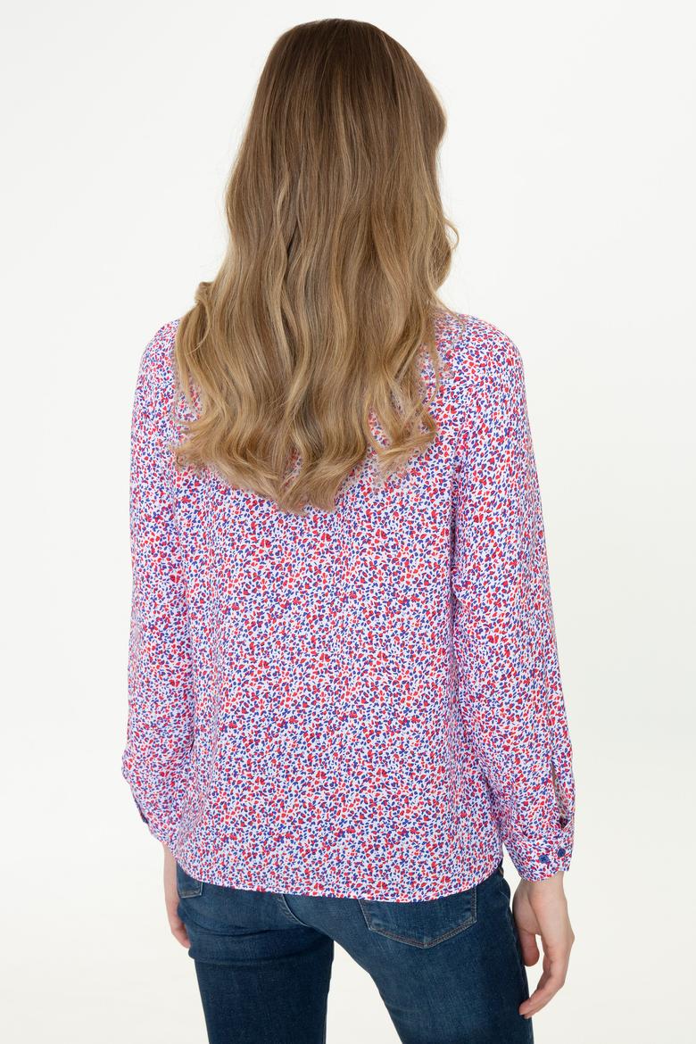 Kadın Kırmızı Uzun Kollu Gömlek - 50247286002