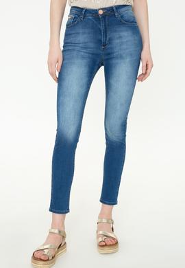Kadın Mavi Skinny High Waist Fit Jean Pantolon - 50246901004