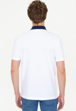 Erkek Beyaz Polo Yaka T-Shirt - 50247373016