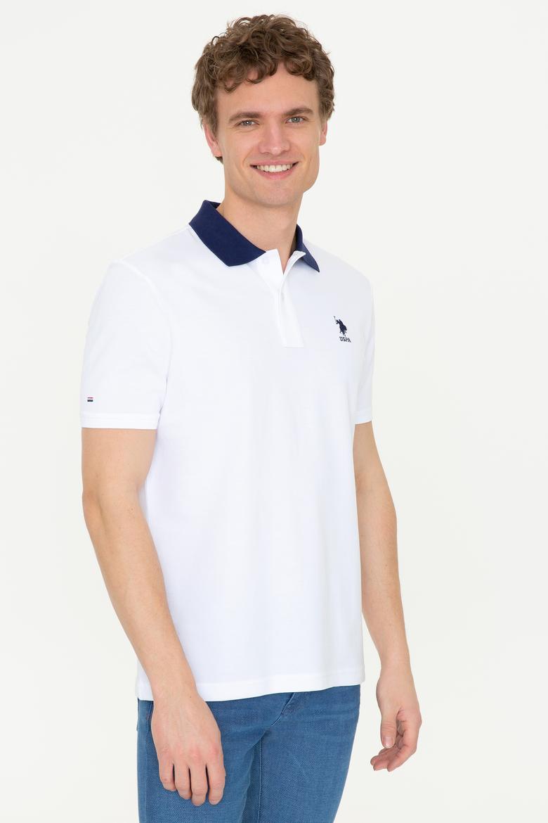 Erkek Beyaz Polo Yaka T-Shirt - 50247373016