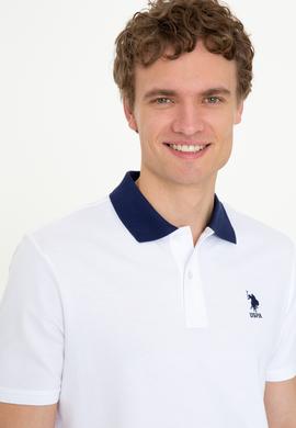 Erkek Beyaz Polo Yaka T-Shirt - 50247373016