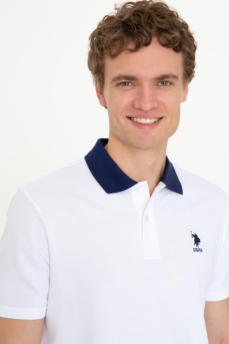 Erkek Beyaz Polo Yaka T-Shirt - 50247373016