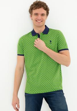 Erkek Elma Yeşili Polo Yaka Tişört - 50248937012