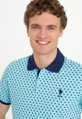 Erkek Turkuaz Polo Yaka Tişört - 50248937034