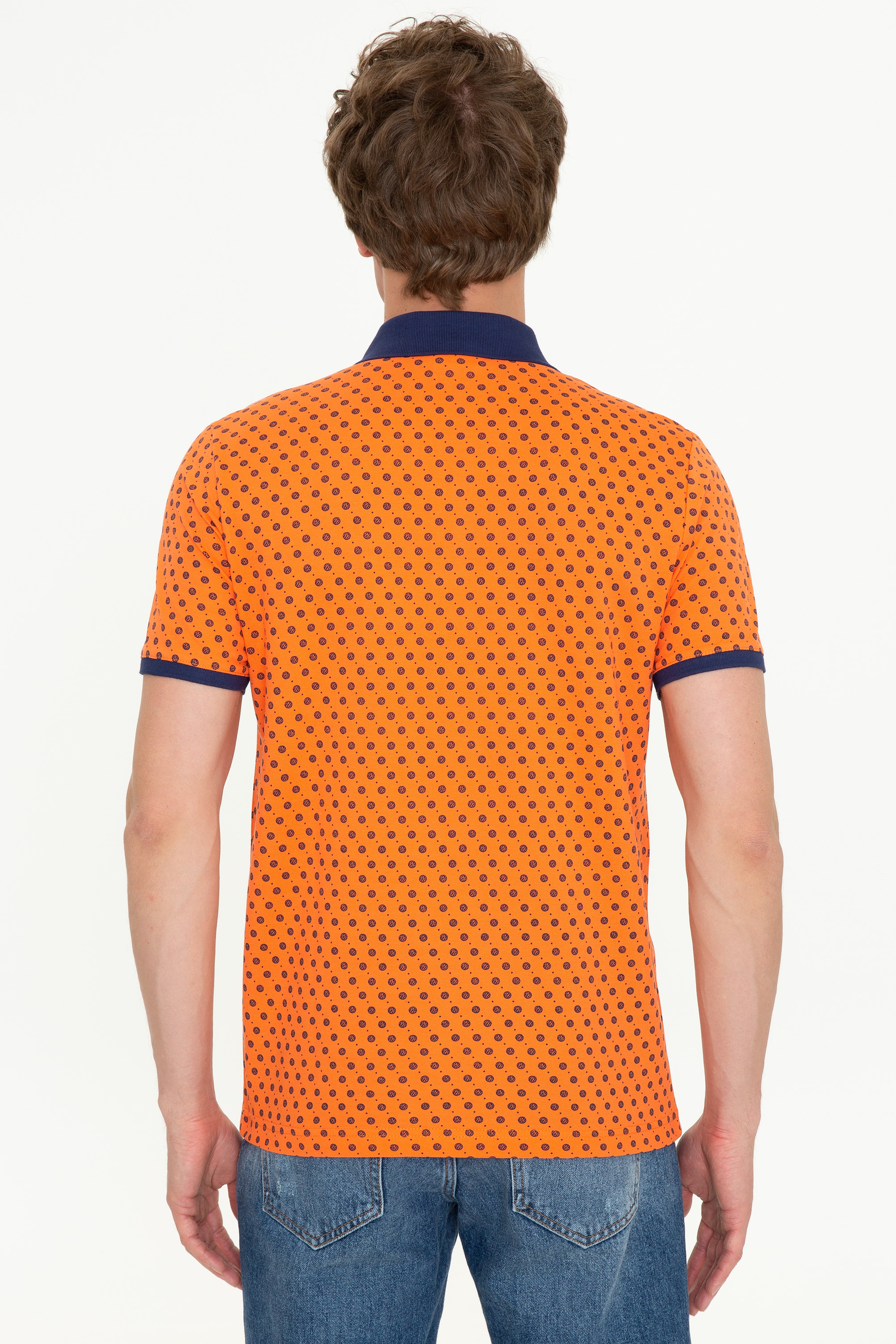 Erkek Turuncu Polo Yaka T-Shirt