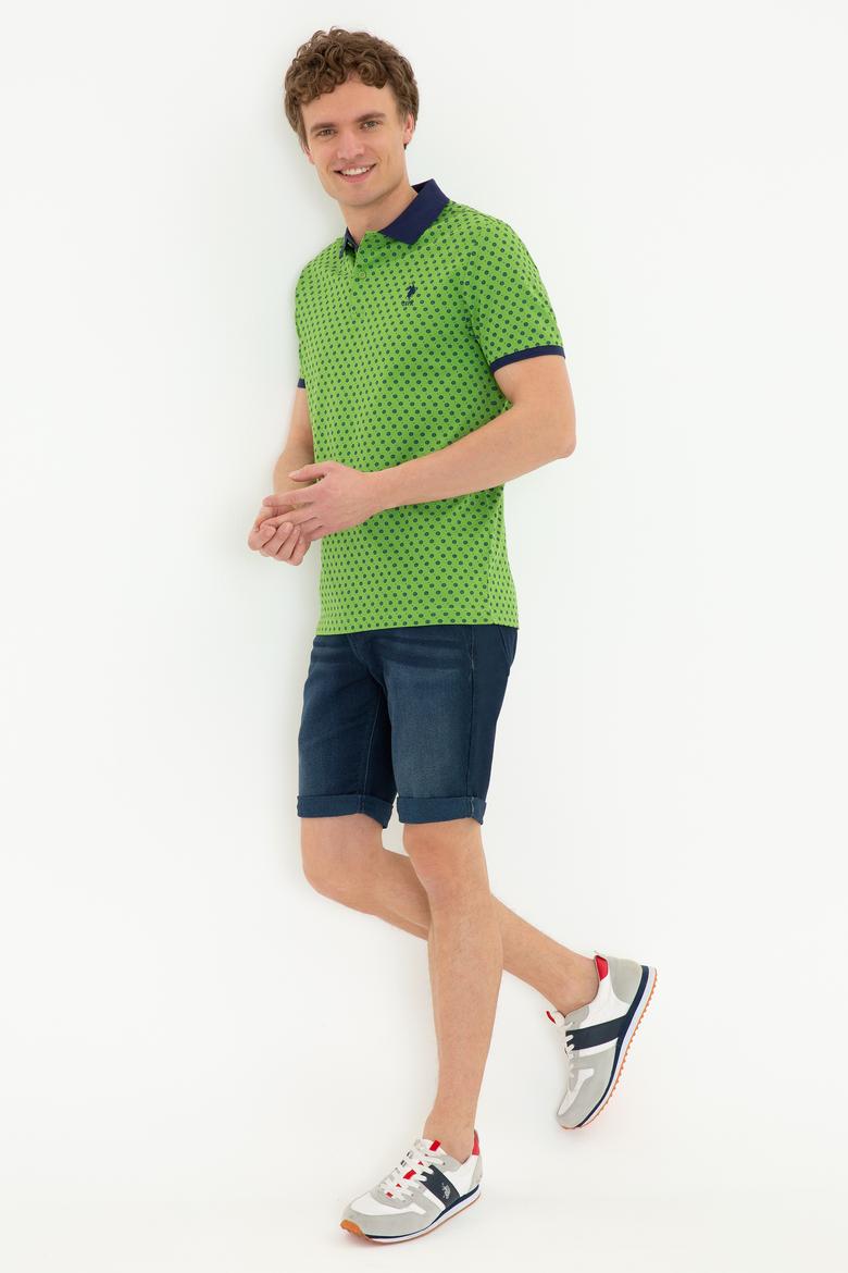 Erkek Elma Yeşili Polo Yaka Tişört - 50248937012