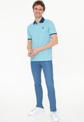 Erkek Turkuaz Polo Yaka Tişört - 50248937034