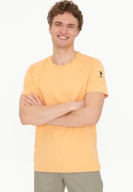 Erkek Açık Turuncu Bisiklet Yaka T-Shirt - 50251779100