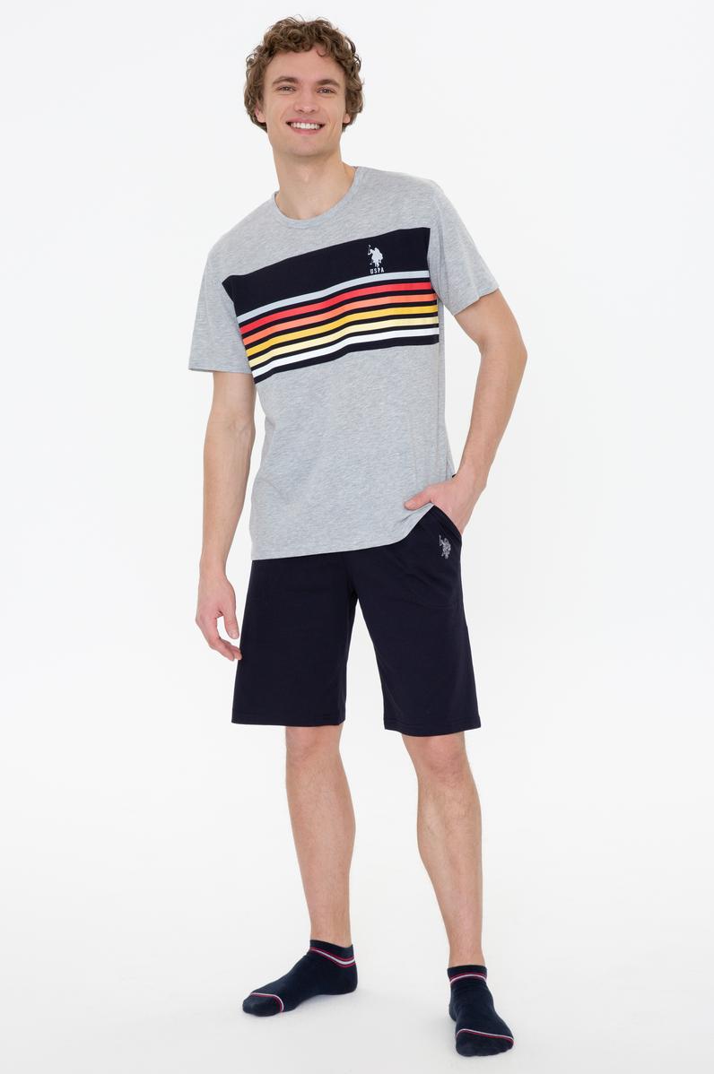 Erkek Gri Melanj Pijama