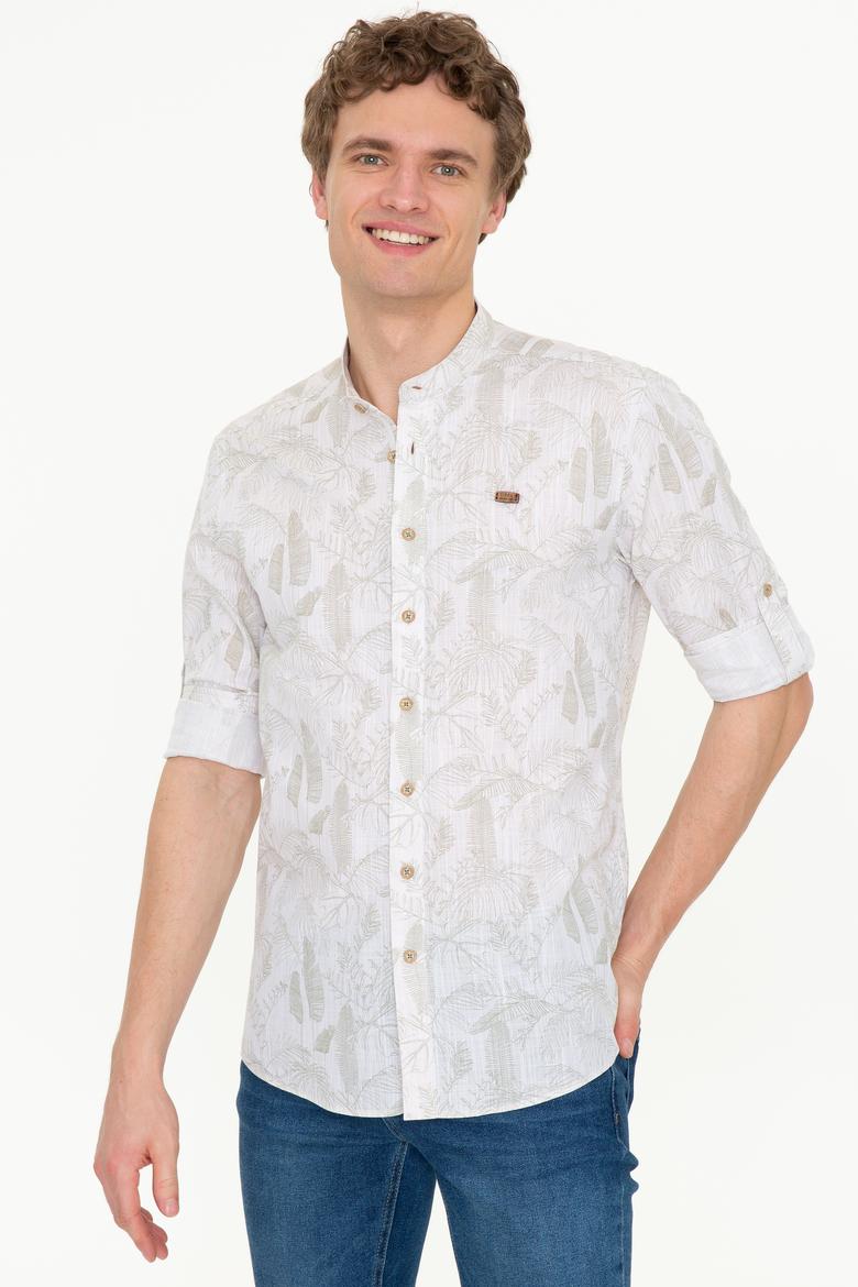 Erkek Haki Uzun Kollu Gömlek - 50246323009