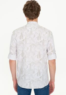 Erkek Haki Uzun Kollu Gömlek - 50246323009