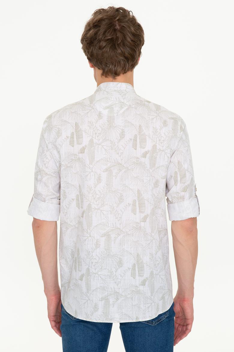 Erkek Haki Uzun Kollu Gömlek - 50246323009