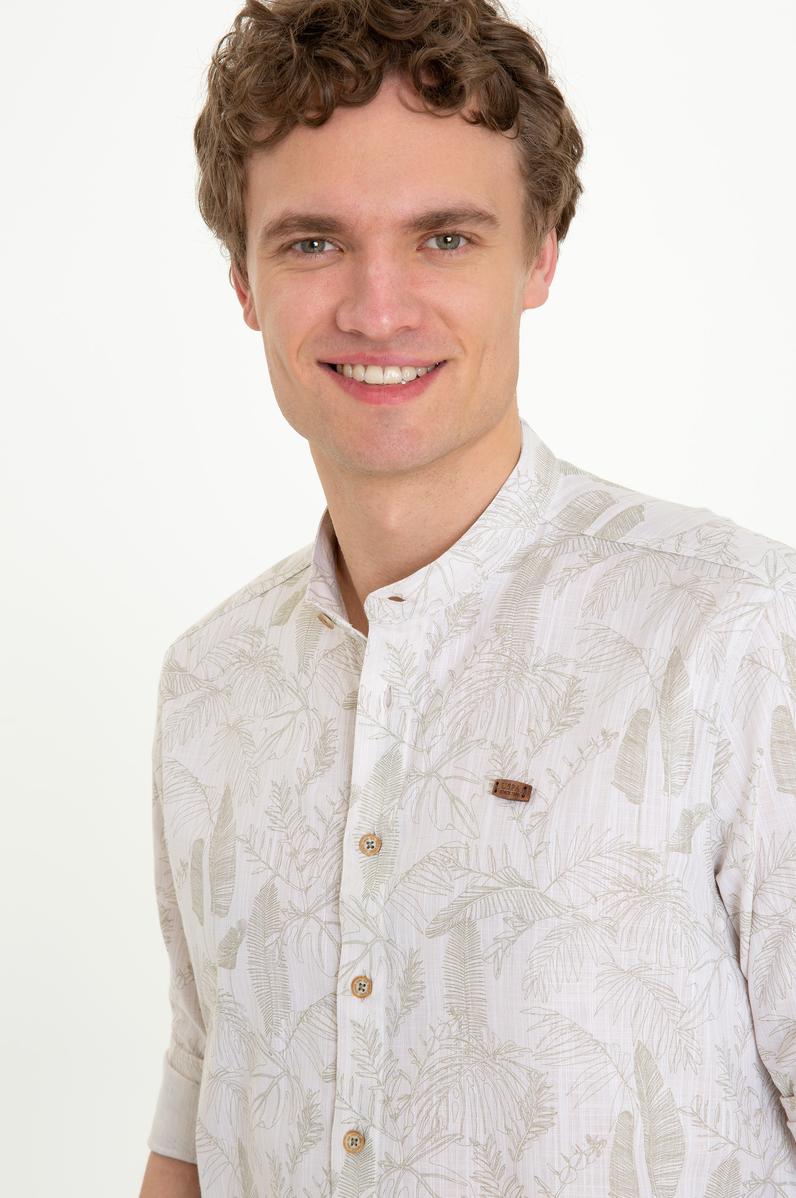 Erkek Haki Uzun Kollu Gömlek