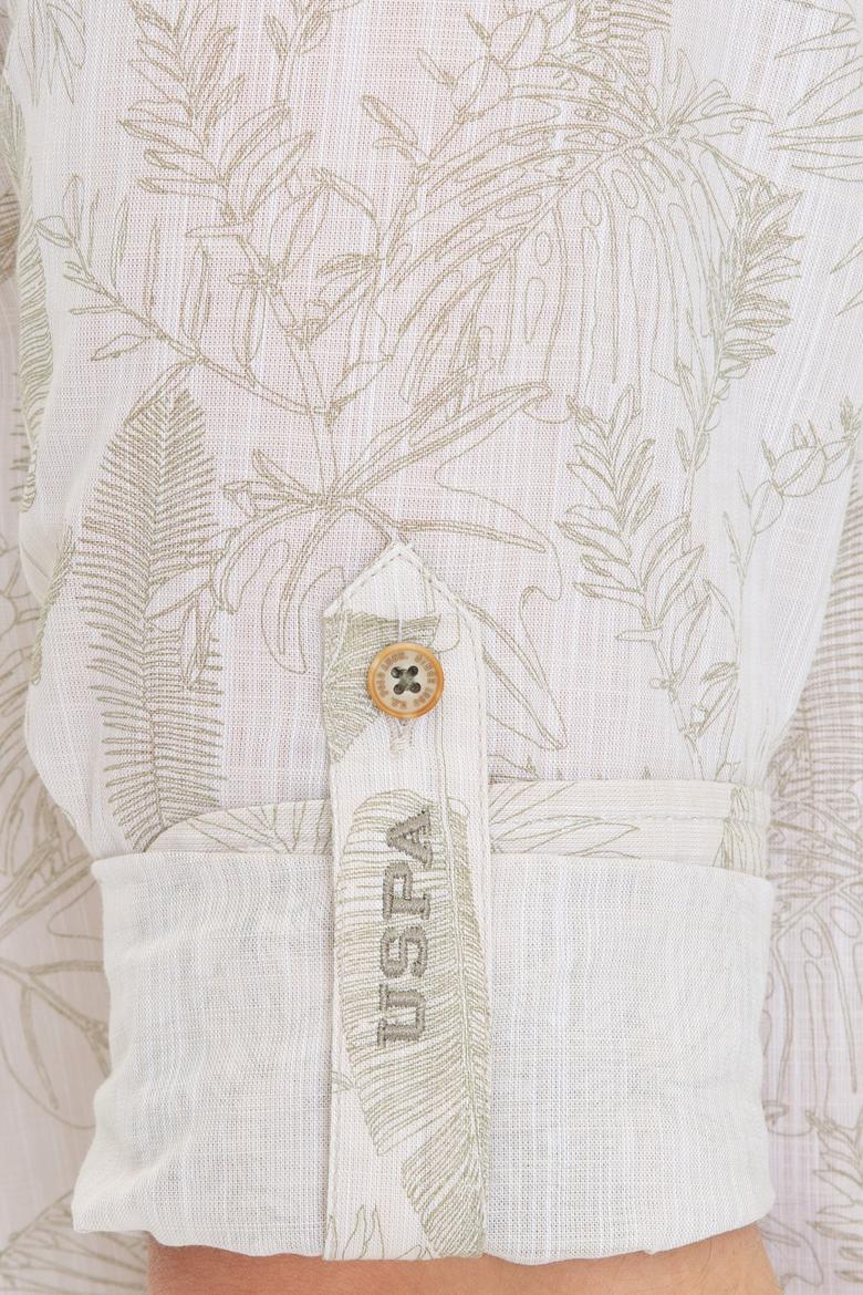 Erkek Haki Uzun Kollu Gömlek - 50246323009