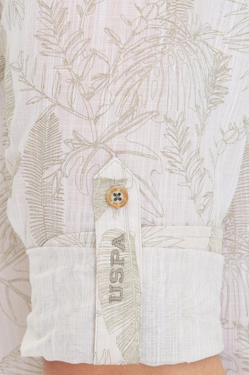 Erkek Haki Uzun Kollu Gömlek