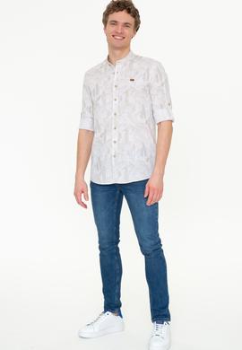 Erkek Haki Uzun Kollu Gömlek - 50246323009