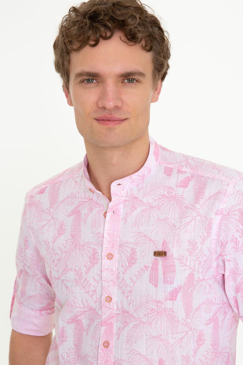 Erkek Pudra Uzun Kollu Gömlek