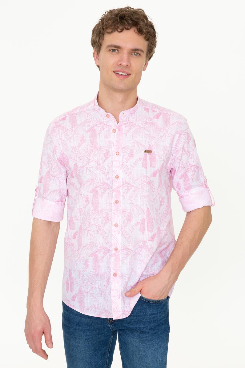 Erkek Pudra Uzun Kollu Gömlek