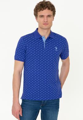 Erkek Mavi Polo Yaka Tişört - 50249134017