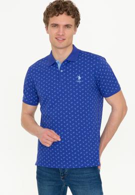 Erkek Mavi Polo Yaka Tişört - 50249134017