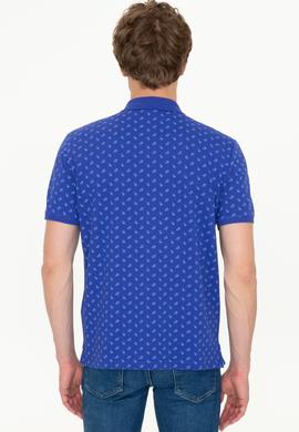 Erkek Mavi Polo Yaka Tişört - 50249134017