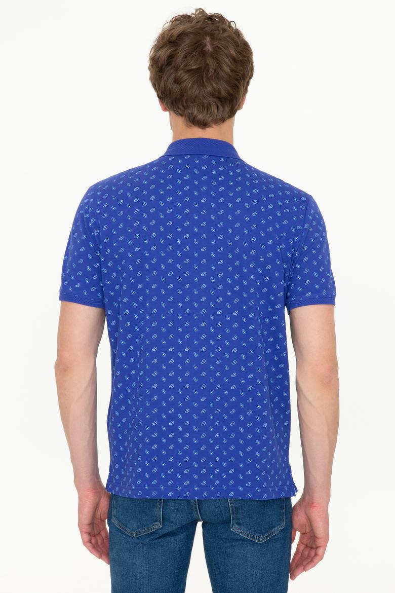 Erkek Mavi Polo Yaka Tişört - 50249134017