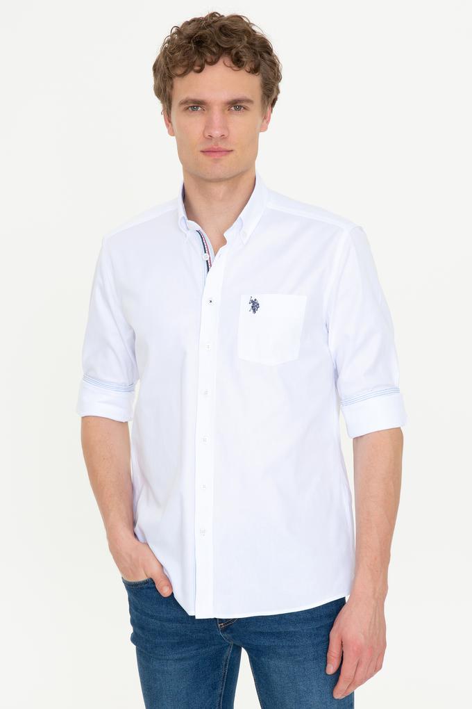 Erkek Beyaz Uzun Kollu Gömlek