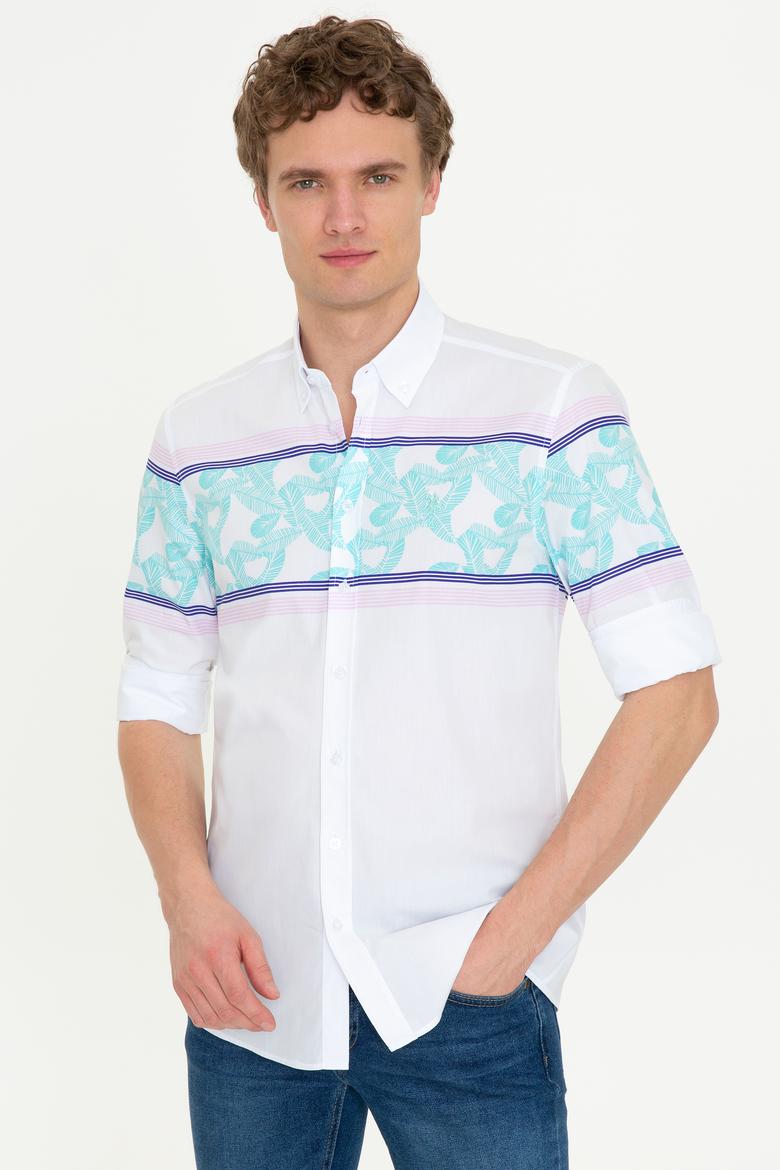 Erkek Beyaz Uzun Kollu Gömlek - 50246591001